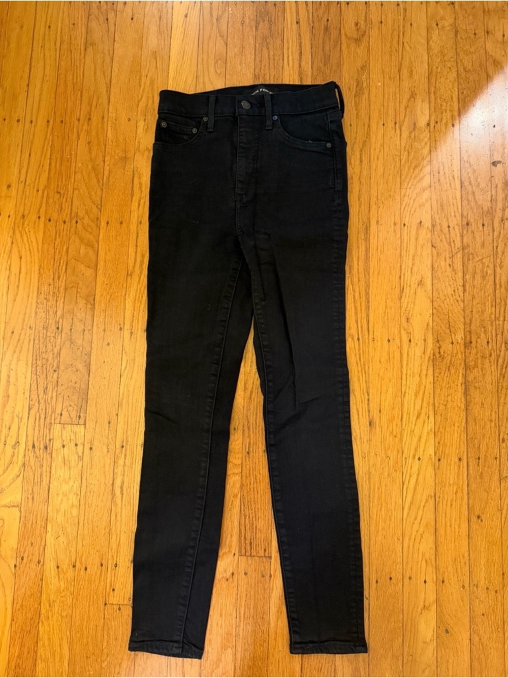 Denim Forum Black High-Rise Skinny Jeans